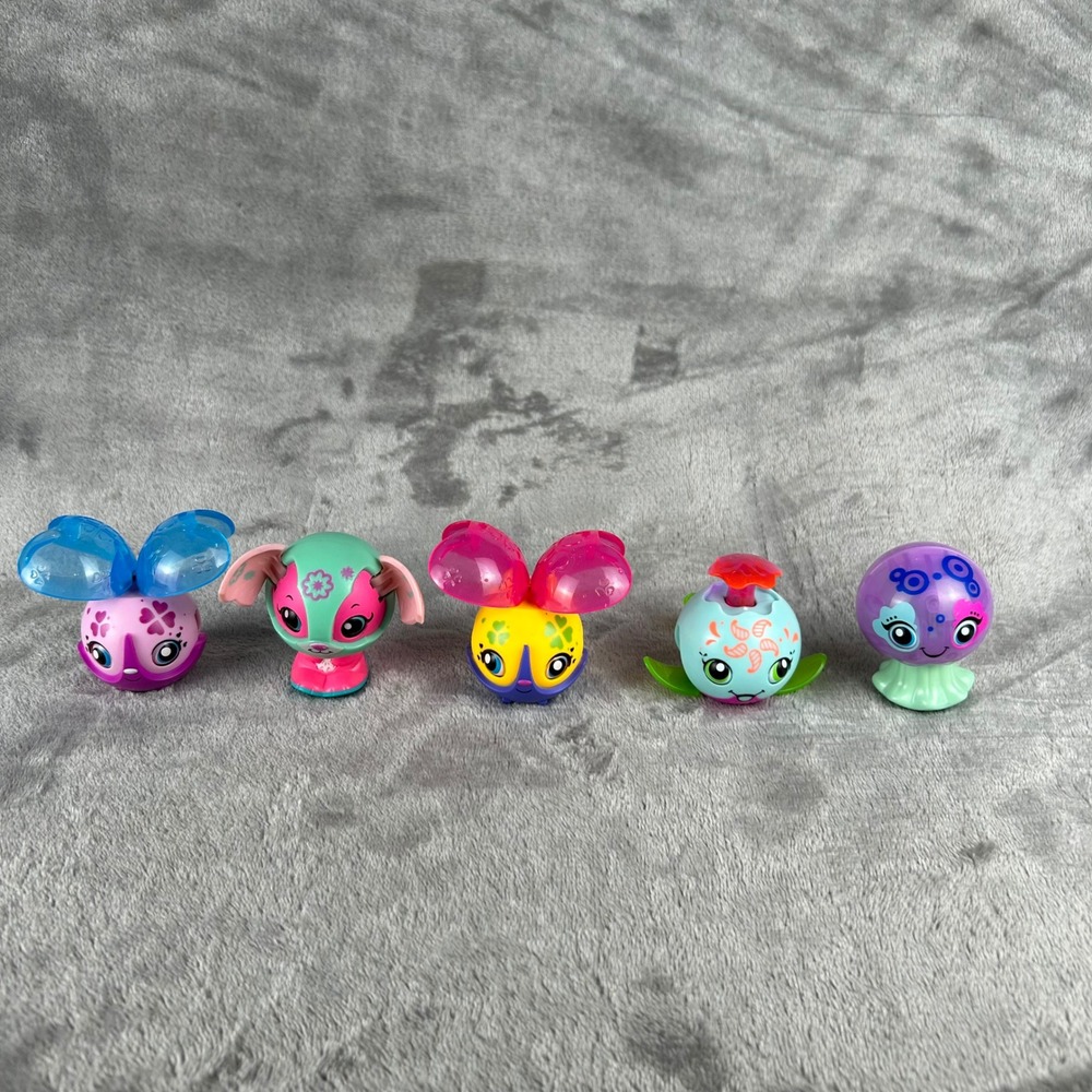 Lot of 5 Zoobles 2011 Happy Meal Toys Spin Master Pop Open Figures Mixed Colors
